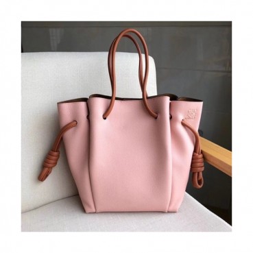 Loewe Flamenco Knot Small Tote Bag, 24CM - 로에베 플라멩고 노트 스몰 토트백 ,LOE0026, 24CM, 핑크