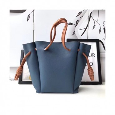 Loewe Flamenco Knot Small Tote Bag,24CM - 로에베 플라멩고 노트 스몰 토트백 ,LOE0023, 24CM, 블루