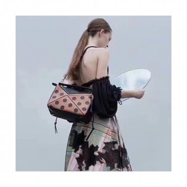 Loewe Puzzle Dots Tote Bag, 24/30CM - 로에베 퍼즐 도트 토트백 ,LOE0007, 24/30CM, 브라운