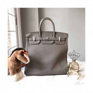 [커스텀급]에르메스 그래이 가죽 남성용 토트백 he0005b - Hermes Grey Mens Tote Bag