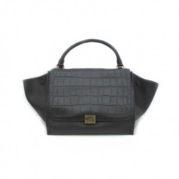 [CELINE] 셀린느 3342-1 Stamped Croc Trapeze Bag