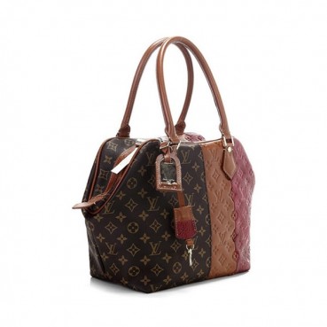 Louisvuitton 블록 지퍼 토트 M40503 버건디 28cm-