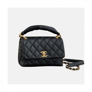 [샤넬] Chanel Custom 2020 Women's Leather Tote Shoulder Bag , 24cm - 샤넬 커스텀급 2020 여서용 레더 토트 숄더백, 24cm, CHAB1571,블랙