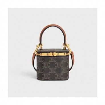 셀린느 여성 트리오페 블랙 박스백 - Womens Black Box Bag 