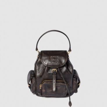 미우미우 여성 가죽 백팩 - MiuMiu Womens Leather Backpack 