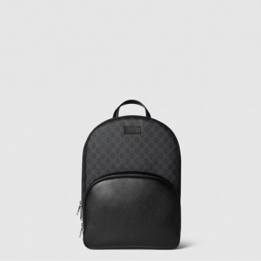 구찌 남성 태그 장식 미디엄 GG 백팩 - Gucci Mens Medium GG Backpack With Tag Decoration 
