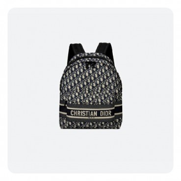 디올 베이지&블랙 트래블 백팩 - Dior Travel Backpack Bag