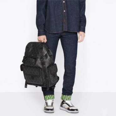 디올 남성 블랙 백팩 - Dior Mens Black Back Pack 