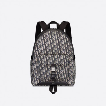 디올 남성 오블리크 네이비 백팩 - Dior Mens Navy Back Pack 