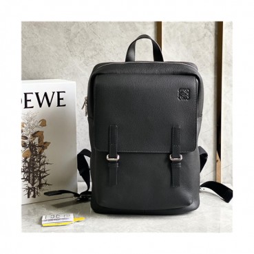 [로에베]Loewe 2021 Men's Leather Backpack,39cm,LOEB0535 - 로에베 2021 남성용 레더 백팩,39cm,블랙