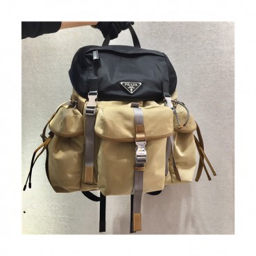 [프라다]Prada 2021 Men's Nylon Backpack,37cm,2VZ074,PRAB0415 - 프라다 2021 남성용 네일론 백팩,37cm,베이지