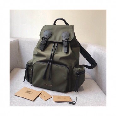 [버버리] Burberry 2020 Men's Nylon Backpack,42cm - 버버리 2020 남성용 네일론 백팩,42cm,BURB0510,올리브