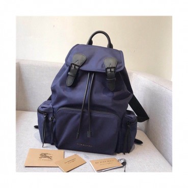 [버버리] Burberry 2020 Men's Nylon Backpack,42cm - 버버리 2020 남성용 네일론 백팩,42cm,BURB0509,네이비