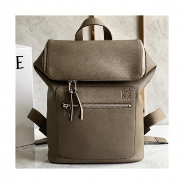 [로에베] Loevve 2020 Men's Leather Goya BackPack ,28cm - 로에베 2020 남성용 레더 고야 백팩, 28cm, LOEB0467, 카키