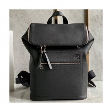 [로에베] Loevve 2020 Men's Leather Goya BackPack ,28cm - 로에베 2020 남성용 레더 고야 백팩, 28cm, LOEB0465, 블랙