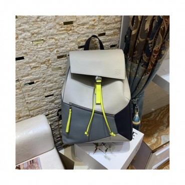 [로에베] Loewe Custom Leather Men's Back Pack 33cm- 로에베 커스텀급 남성용 백팩 LOEB0444, 33cm, 그레이