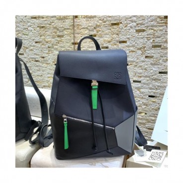 [로에베] Loewe Custom Leather Men's Back Pack 33cm- 로에베 커스텀급 남성용 백팩 LOEB0443, 33cm, 네이비