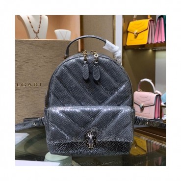 Bvlgari 2020 Serpenti Cabochon Shoulder Bag / Back Pack,22CM - 불가리 2020 세르펜티 카보숑 숄더백 / 백팩,BVLB0247,22cm,그레이