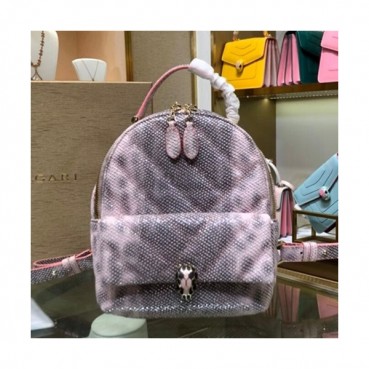 Bvlgari 2020 Serpenti Cabochon Shoulder Bag / Back Pack,22CM - 불가리 2020 세르펜티 카보숑 숄더백 / 백팩,BVLB0246,22cm,핑크