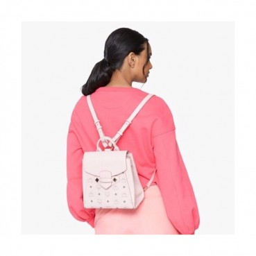 MCM 2020 Essential Visetos Back Pack,23cm - 엠씨엠 2020 에센셜 비세토스 백팩 MCMB0469, 23cm,핑크