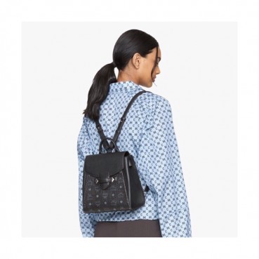 MCM 2020 Essential Visetos Back Pack,23cm - 엠씨엠 2020 에센셜 비세토스 백팩 MCMB0468, 23cm,블랙