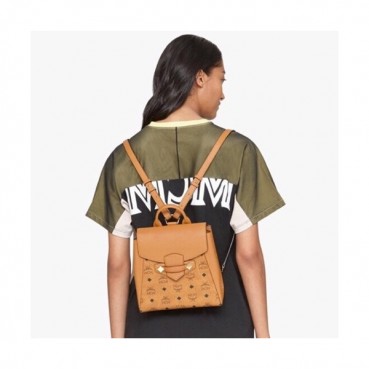 MCM 2020 Essential Visetos Back Pack,23cm - 엠씨엠 2020 에센셜 비세토스 백팩 MCMB0467, 23cm,브라운
