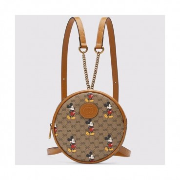 Gucci 2020 PVC Round Back Pack,19CM - 구찌 2020 PVC 라운드 백팩,603938,GUB1076,19CM,브라운