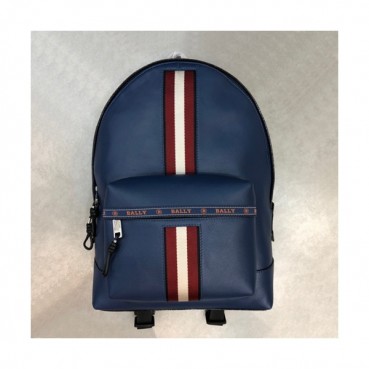 Bally 2020 Leather Back Pack,42cm  - 발리 2020 레더 남성용 백팩 BALB0136,42cm,블루
