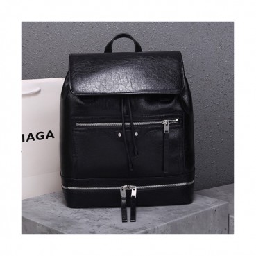 Balenciaga 2020 Leather Back Pack,38cm - 발렌시아가 2020 남여공용 레더 백팩,BGB0551,38cm,블랙