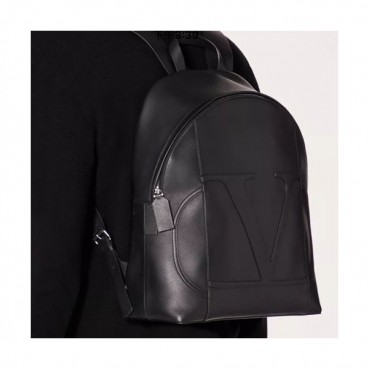 Valentino 2019 Leather Back Pack ,42CM - 발렌티노 2019 레더 남여공용 백팩,VTB0892,42CM,블랙