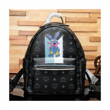 MCM 2019 Visetos Back Pack,21/26cm - 엠씨엠 2019 베세토스 여성용 백팩 MCMB0356, 21/26cm,블랙