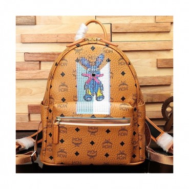 MCM 2019 Visetos Back Pack,21/26cm - 엠씨엠 2019 베세토스 여성용 백팩 MCMB0355, 21/26cm,브라운