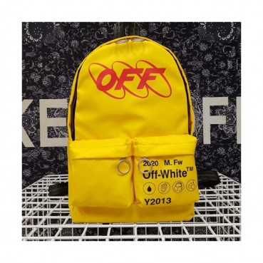 Off White 2019 Nylon Back Pack,43cm - 오프화이트 2019 나일론 남여공용 백팩 OFFB0092,43cm,옐로우