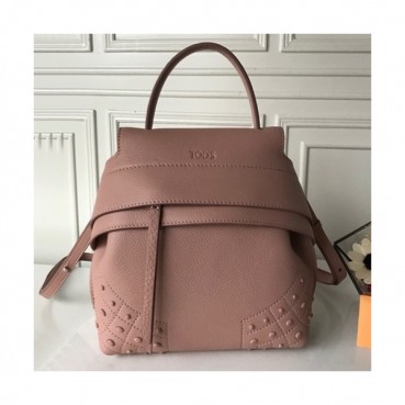 Tod's 2019  Leather Back Pack,22cm - 토즈 2019 여성용 레더 백팩,TODB0025,22cm,핑크