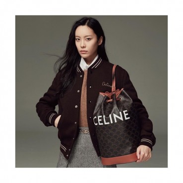 Celine 2019 Triomphe Canvas Bucket Back Pack / Shoulder Bag,40CM - 셀린느 2019  트리옴페 캔버스 버킷 백팩 / 숄더백 ,CELB0076,40CM,브라운