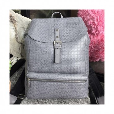 Ferragamo 2019 Leather Back Pack ,42CM - 페레가모 2019 레더 남성용 백팩 FGMB0008,42cm,그레이
