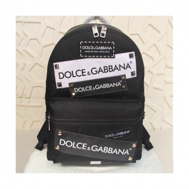 Dolce&Gabbana 2019 Nylon Back Pack ,42CM - 돌체 앤 가바나 2019 나일론 남성용 백팩, DGB0137 ,42cm,블랙