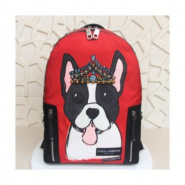Dolce&Gabbana 2019 Nylon Back Pack ,42CM - 돌체 앤 가바나 2019 나일론 남성용 백팩, DGB0135 ,42cm,레드