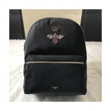 Dolce&Gabbana 2019 Nylon & Leather Back Pack ,42CM - 돌체 앤 가바나 2019 나일론 & 레더 남성용 백팩, DGB0129 ,42cm,블랙