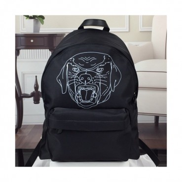 Givenchy 2019 Canvas & Leather Back Pack,41cm - 지방시 2019 캔버스 & 레더 남여공용 백팩 GVB0286,41cm,블랙