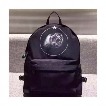 Givenchy 2019 Canvas & Leather Back Pack,41cm - 지방시 2019 캔버스 & 레더 남여공용 백팩 GVB0283,41cm,블랙