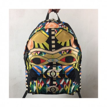 Givenchy 2019 Canvas & Leather Back Pack,41cm - 지방시 2019 캔버스 & 레더 남여공용 백팩 GVB0281,41cm,블랙
