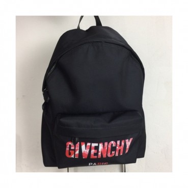 Givenchy 2019 Canvas & Leather Back Pack,41cm - 지방시 2019 캔버스 & 레더 남여공용 백팩 GVB0279,41cm,블랙