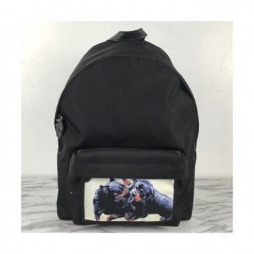 Givenchy 2019 Canvas & Leather Back Pack,41cm - 지방시 2019 캔버스 & 레더 남여공용 백팩 GVB0266,41cm,블랙