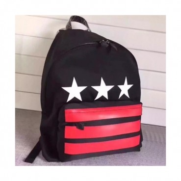 Givenchy 2019 Canvas & Leather Back Pack,41cm - 지방시 2019 캔버스 & 레더 남여공용 백팩 GVB0264,41cm,블랙