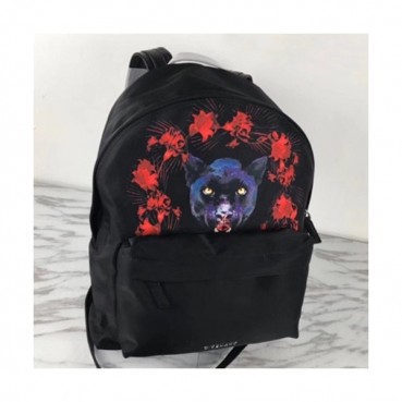 Givenchy 2019 Canvas & Leather Back Pack,41cm - 지방시 2019 캔버스 & 레더 남여공용 백팩 GVB0263,41cm,블랙