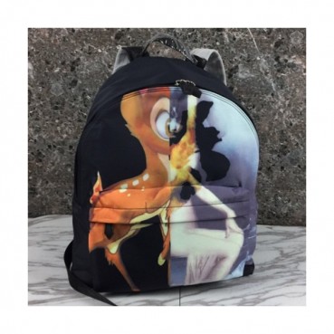 Givenchy 2019 Canvas & Leather Back Pack,41cm - 지방시 2019 캔버스 & 레더 남여공용 백팩 GVB0253,41cm,블랙