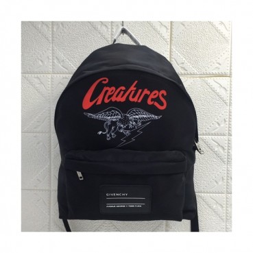 Givenchy 2019 Canvas & Leather Back Pack,41cm - 지방시 2019 캔버스 & 레더 남여공용 백팩 GVB0249,41cm,블랙