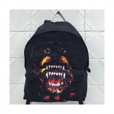 Givenchy 2019 Canvas & Leather Back Pack,41cm - 지방시 2019 캔버스 & 레더 남여공용 백팩 GVB0248,41cm,블랙