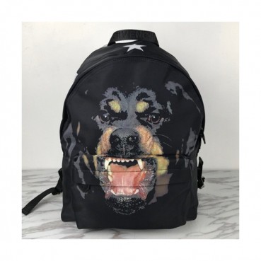 Givenchy 2019 Canvas & Leather Back Pack,41cm - 지방시 2019 캔버스 & 레더 남여공용 백팩 GVB0247,41cm,블랙